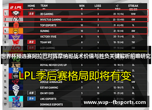 世界杯预选赛阿拉巴对阵摩纳哥战术价值与胜负关键解析前瞻研究